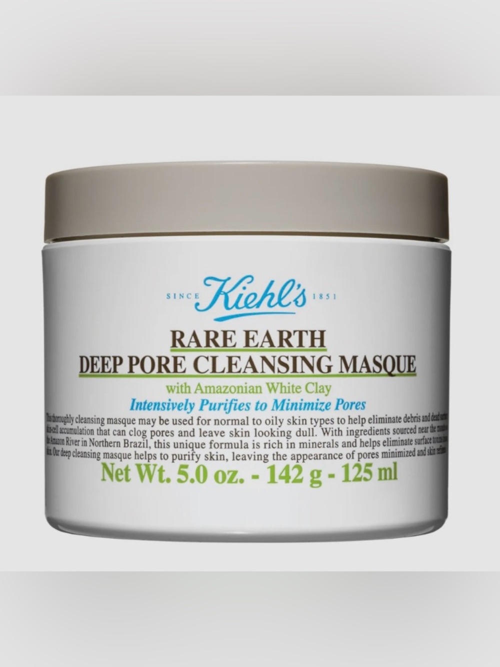 Kiehls’s Rare Earth Deep Pore Cleansing Masque 4.2 fl oz: